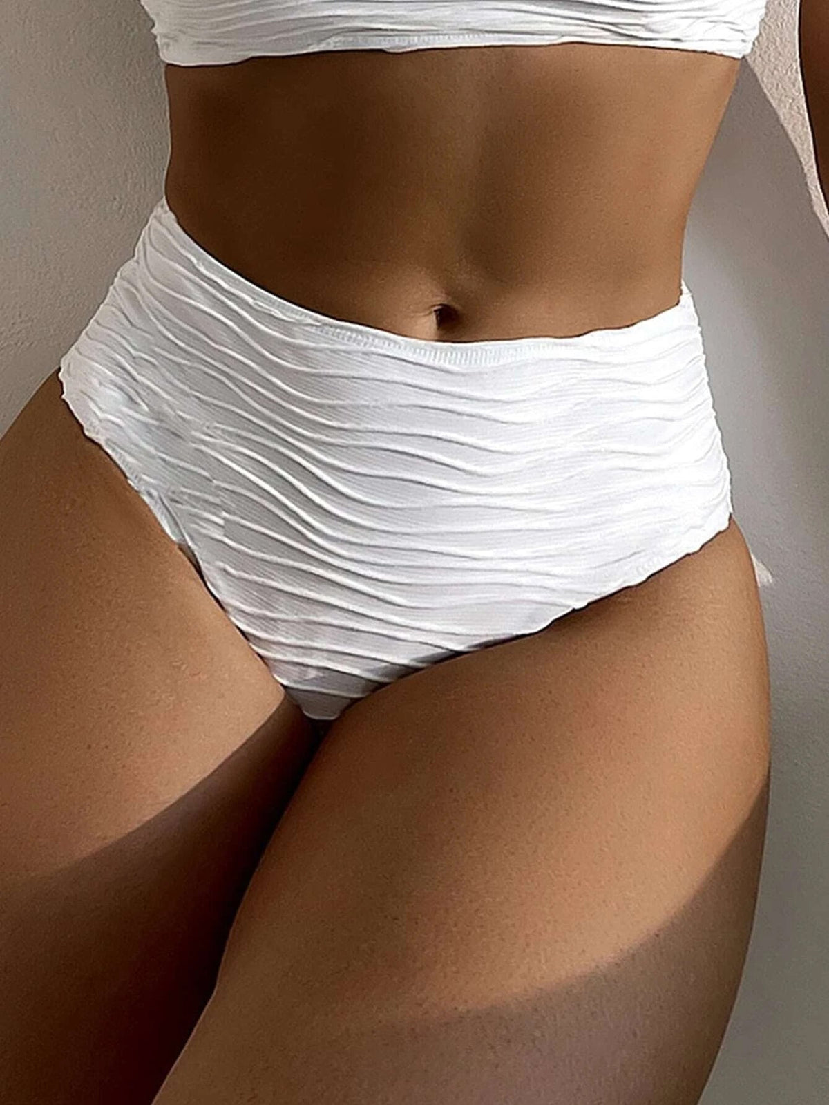 Solid Textured Bikini