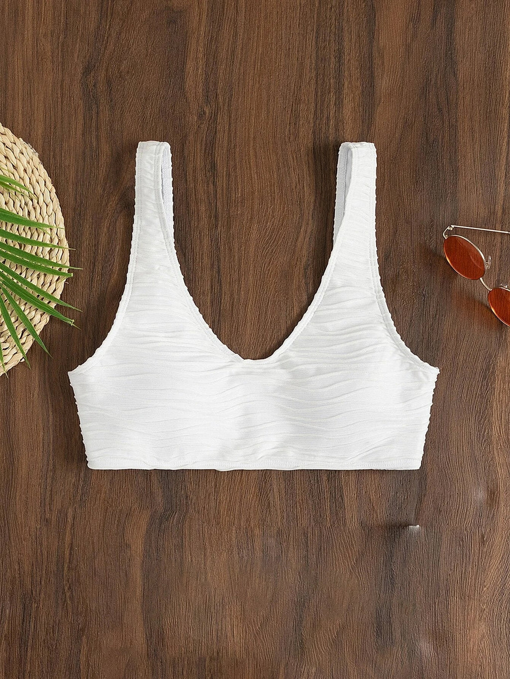 Solid Textured Bikini